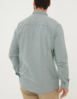 Men FatFace Shirts|Slim Hove Micro Check Shirt