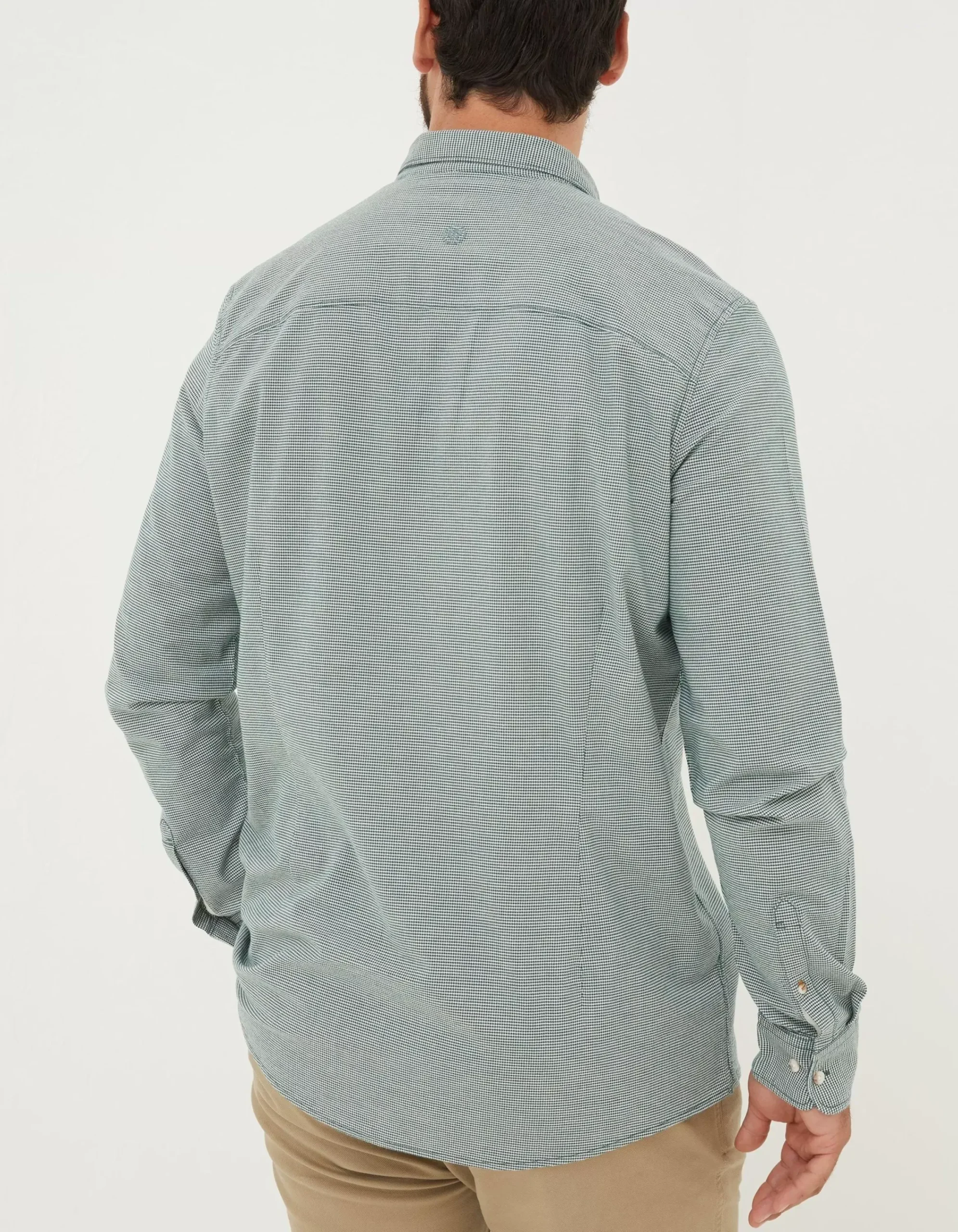 Men FatFace Shirts|Slim Hove Micro Check Shirt