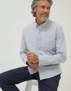 Men FatFace Shirts|Slim Hove Oxford Shirt