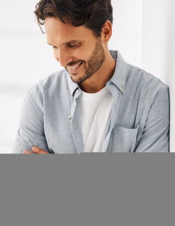 Men FatFace Shirts|Slim Hove Oxford Shirt