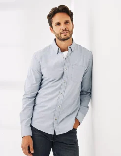 Men FatFace Shirts|Slim Hove Oxford Shirt