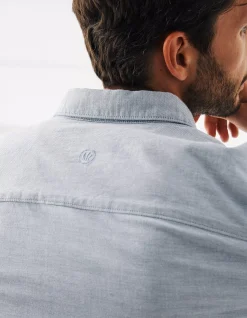 Men FatFace Shirts|Slim Hove Oxford Shirt