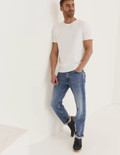Men FatFace Jeans|Slim Light Wash Jeans