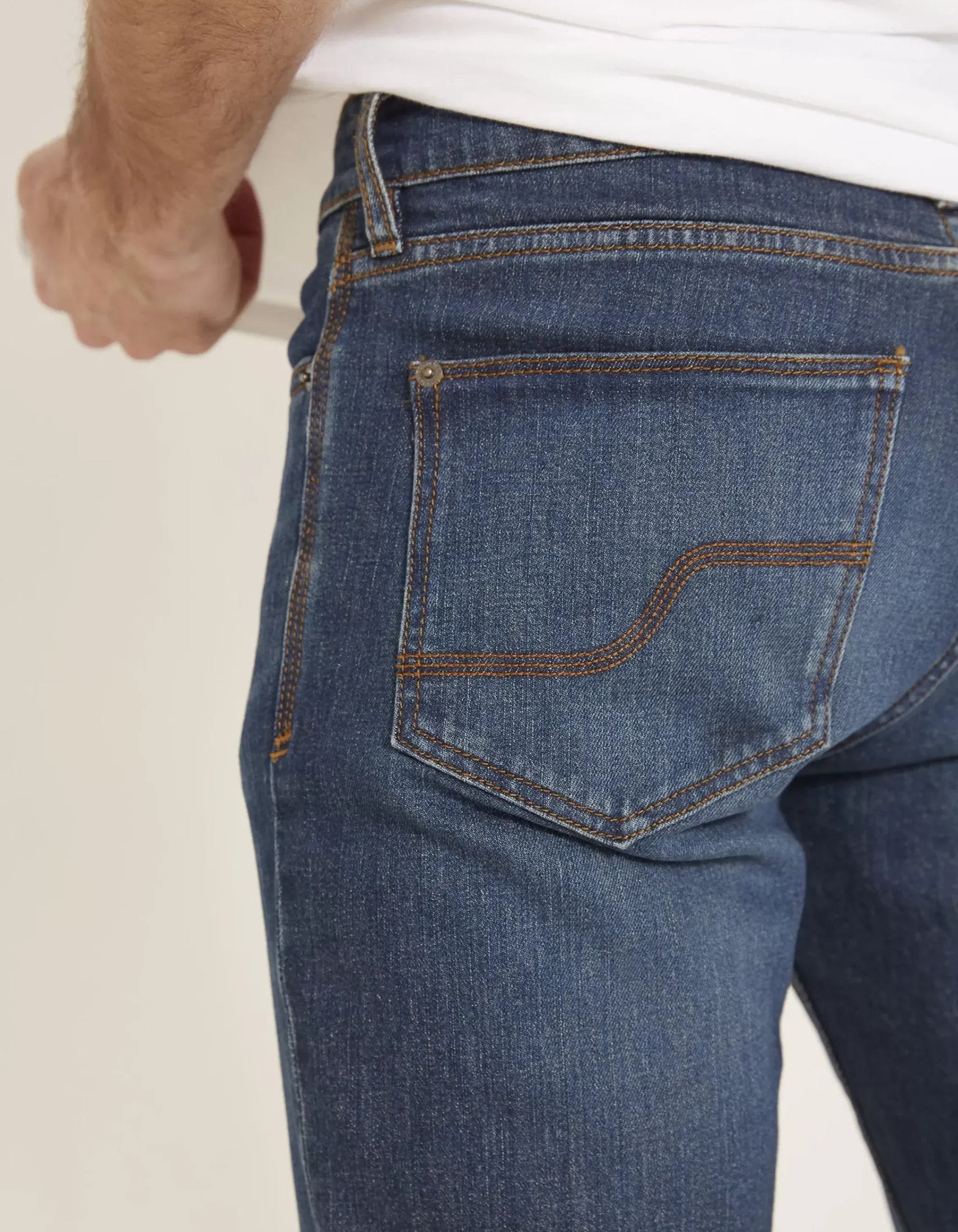 Men FatFace Jeans|Slim Mid Wash Jeans