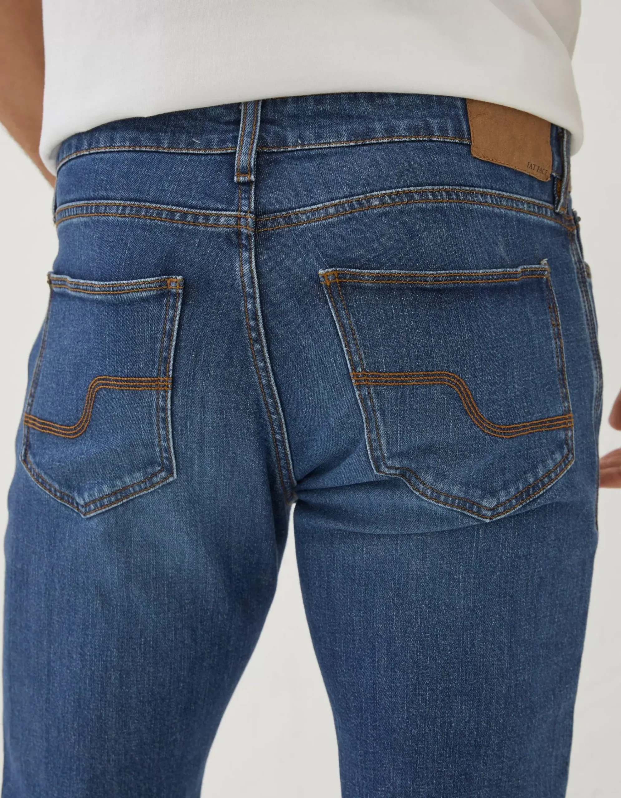 Men FatFace Jeans|Slim Mid Wash Jeans