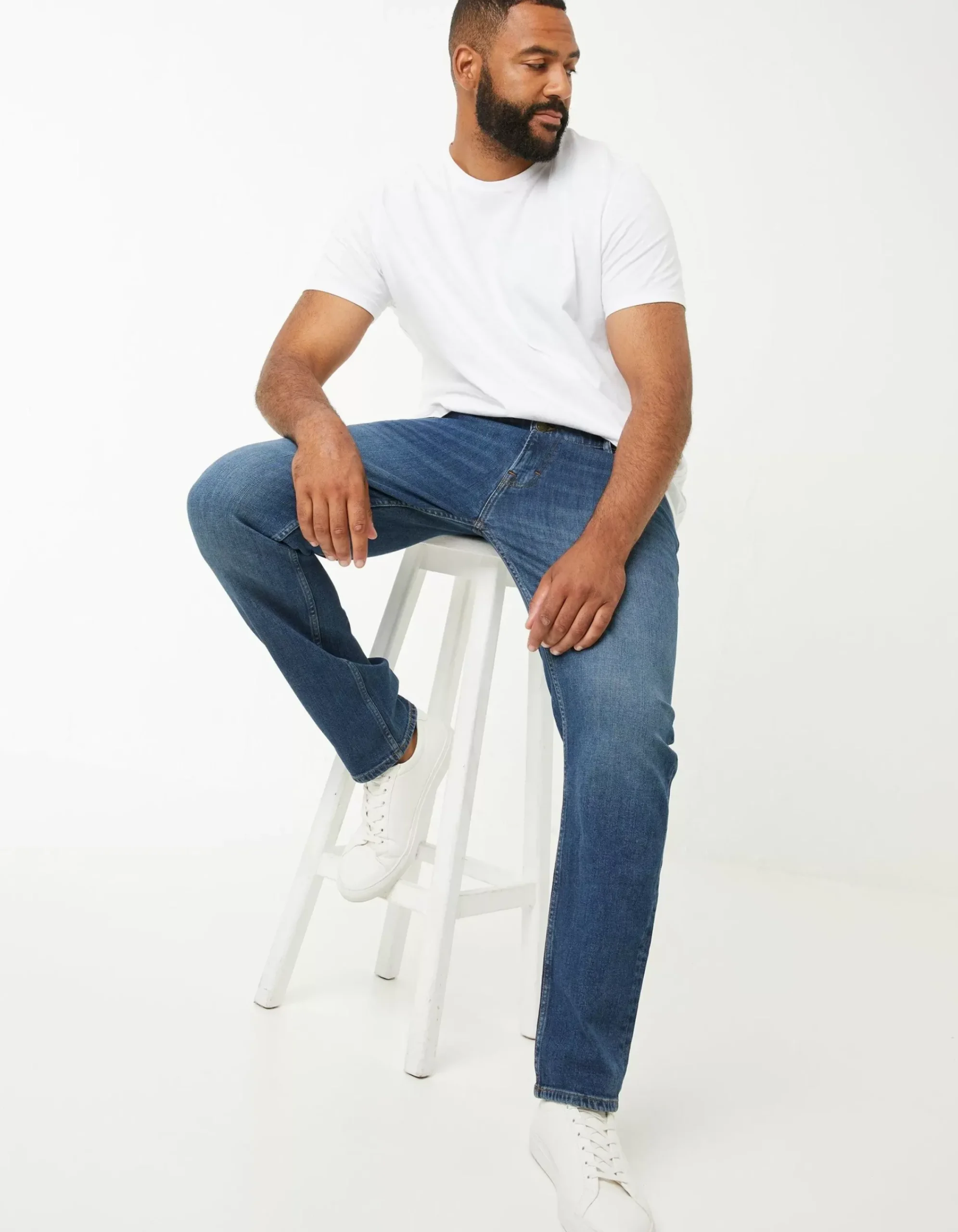 Men FatFace Jeans|Slim Mid Wash Jeans