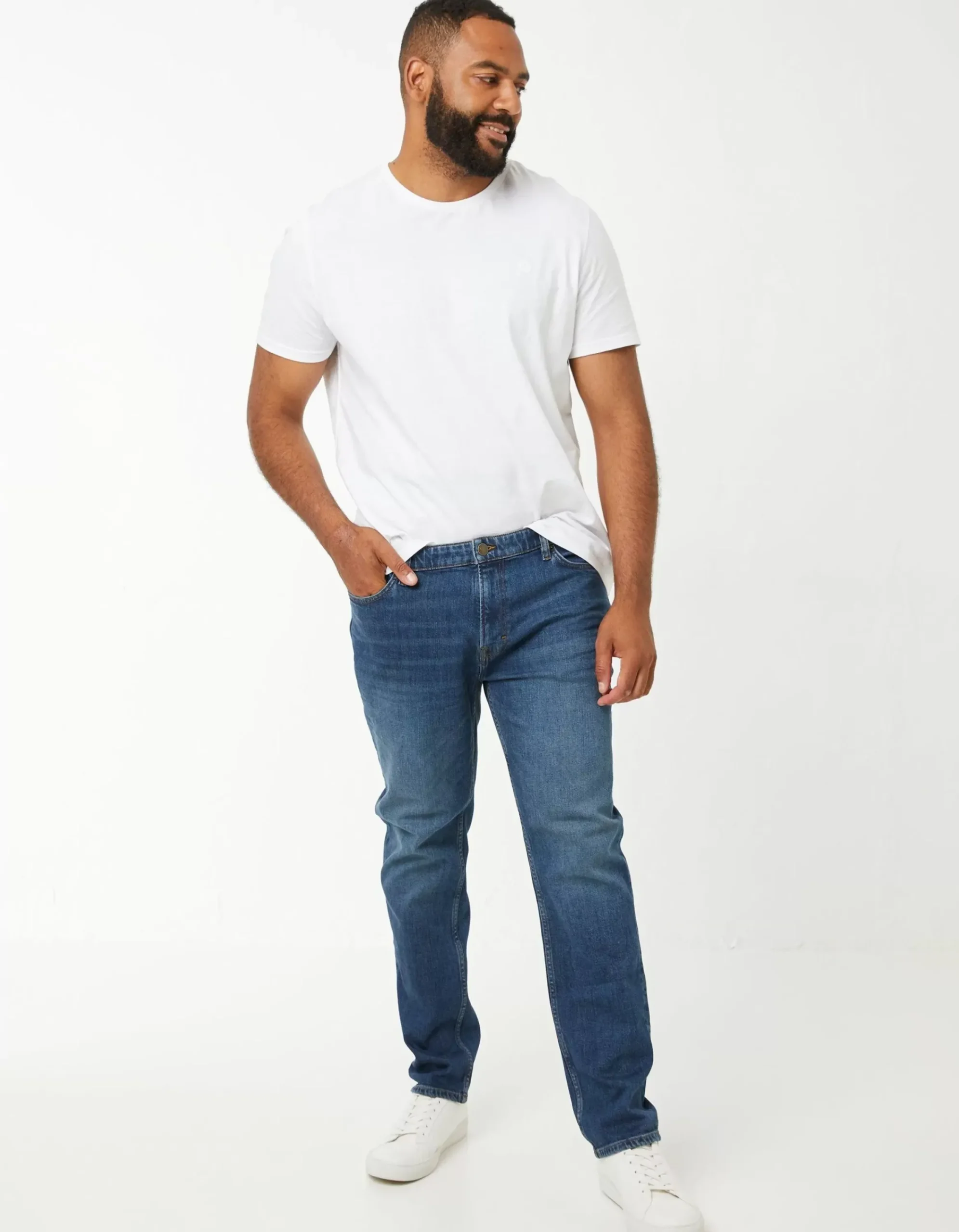 Men FatFace Jeans|Slim Mid Wash Jeans