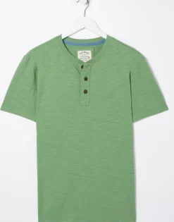 Men FatFace T-Shirts|Slub Henley T-Shirt