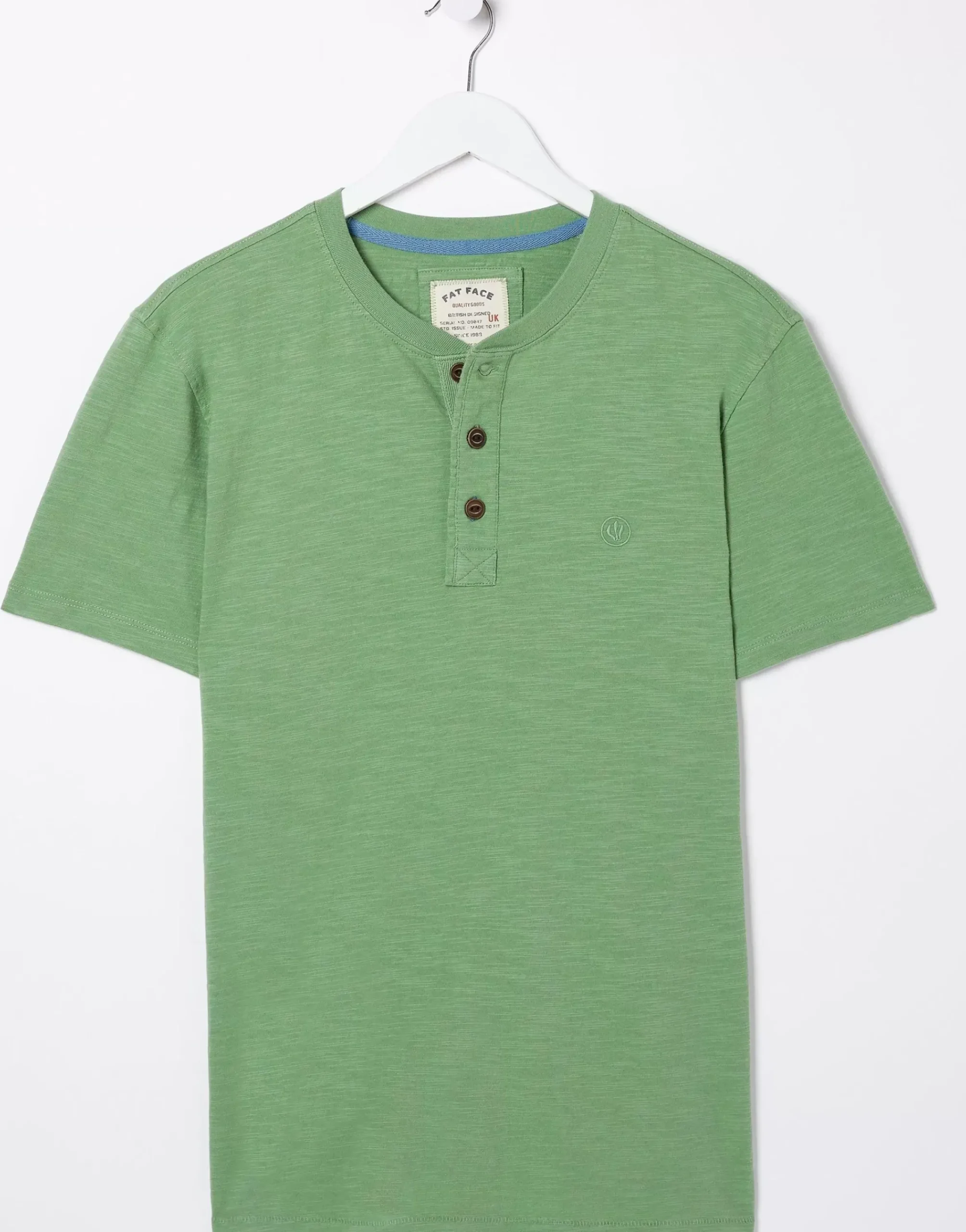 Men FatFace T-Shirts|Slub Henley T-Shirt