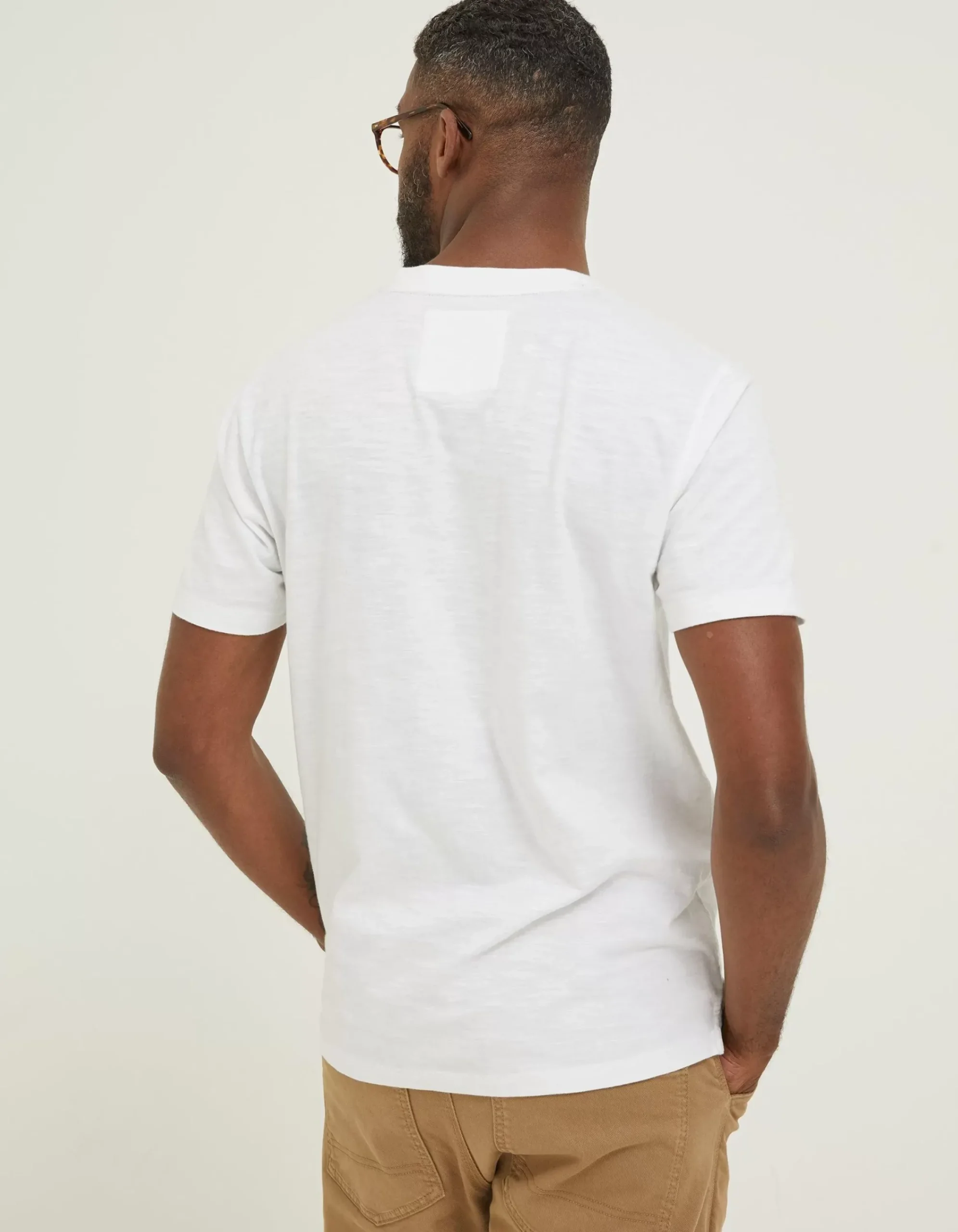 Men FatFace T-Shirts|Slub Henley T-Shirt