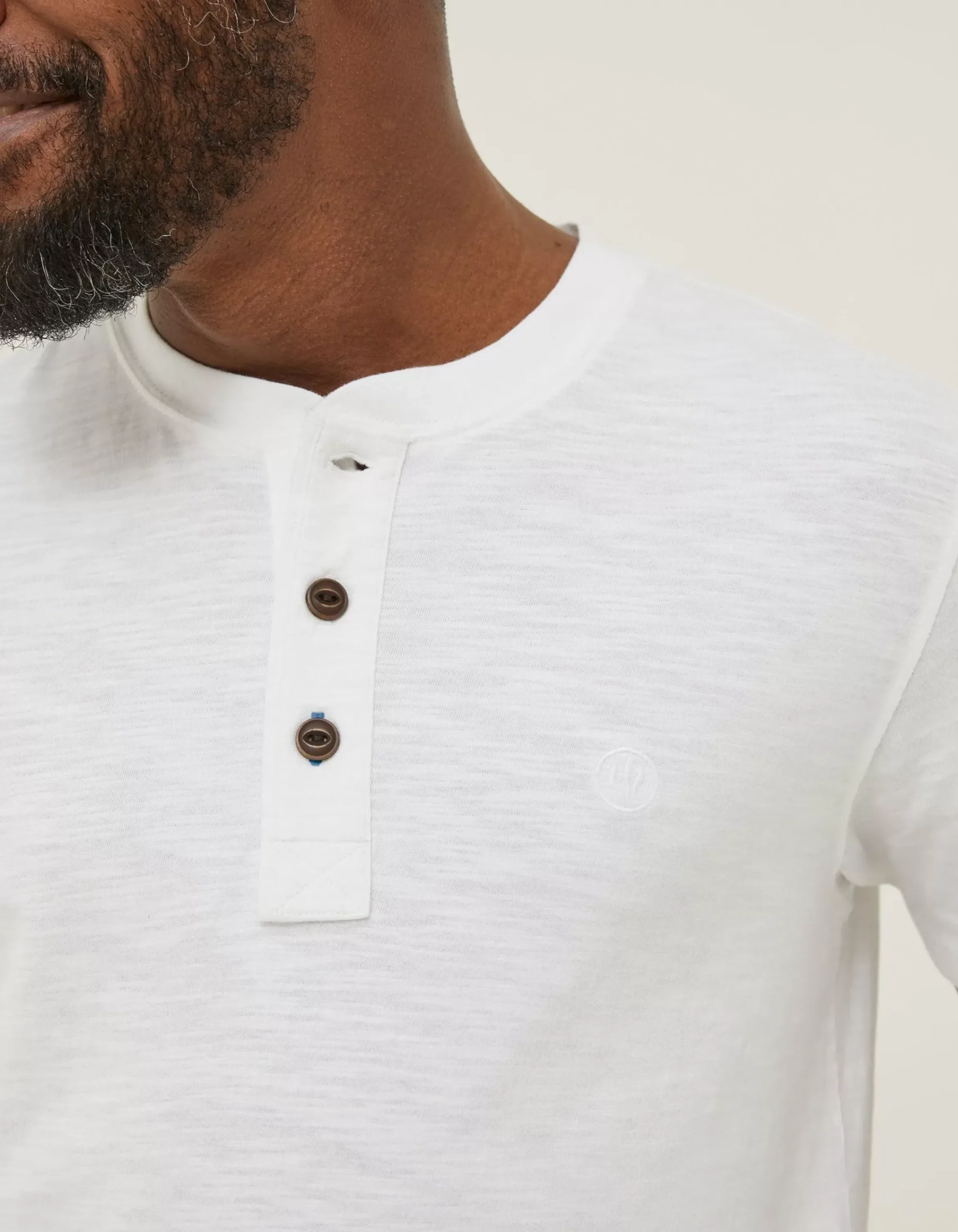 Men FatFace T-Shirts|Slub Henley T-Shirt