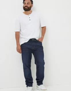 Men FatFace T-Shirts|Slub Henley T-Shirt