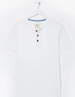 Men FatFace T-Shirts|Slub Henley T-Shirt