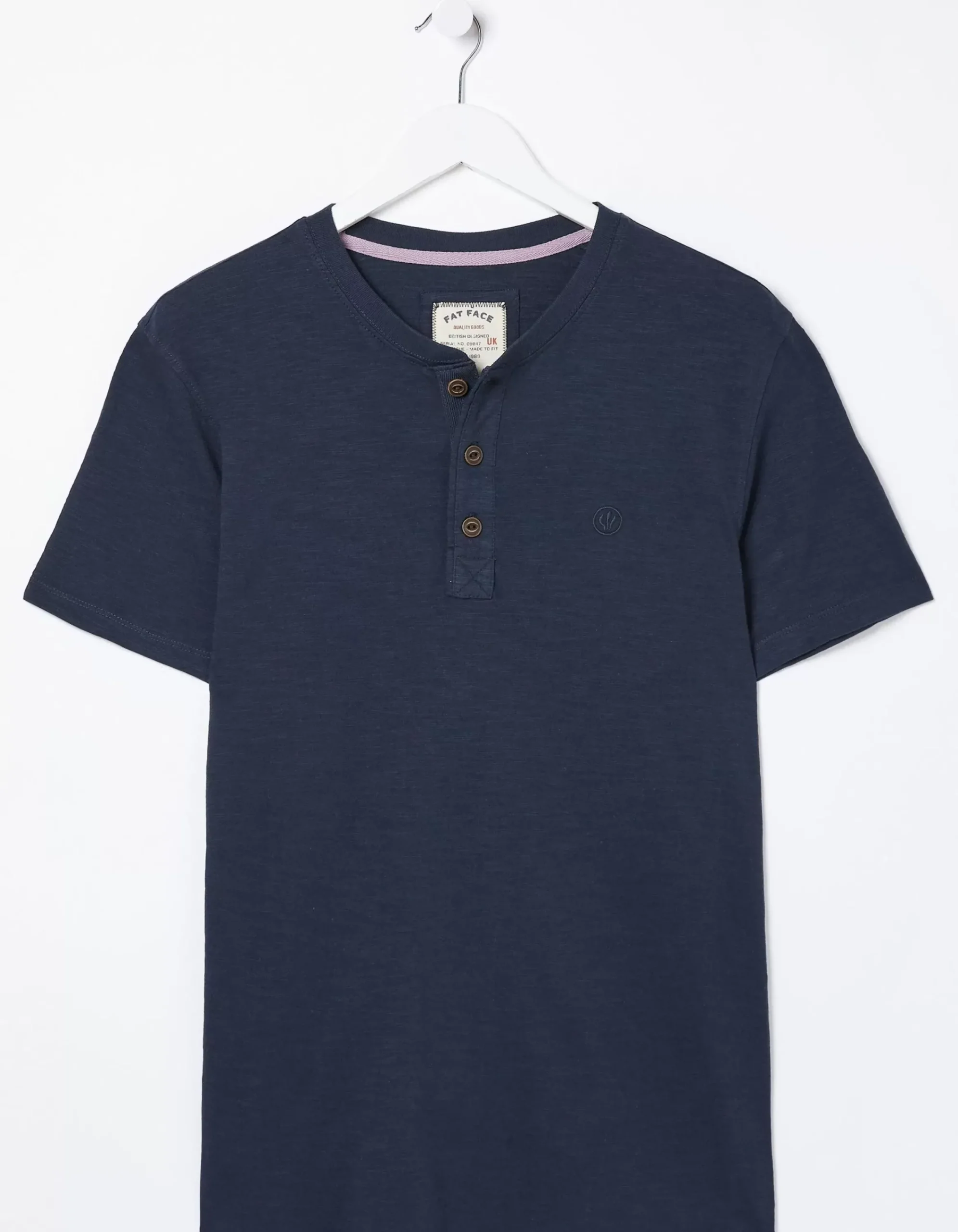 Men FatFace T-Shirts|Slub Henley T-Shirt