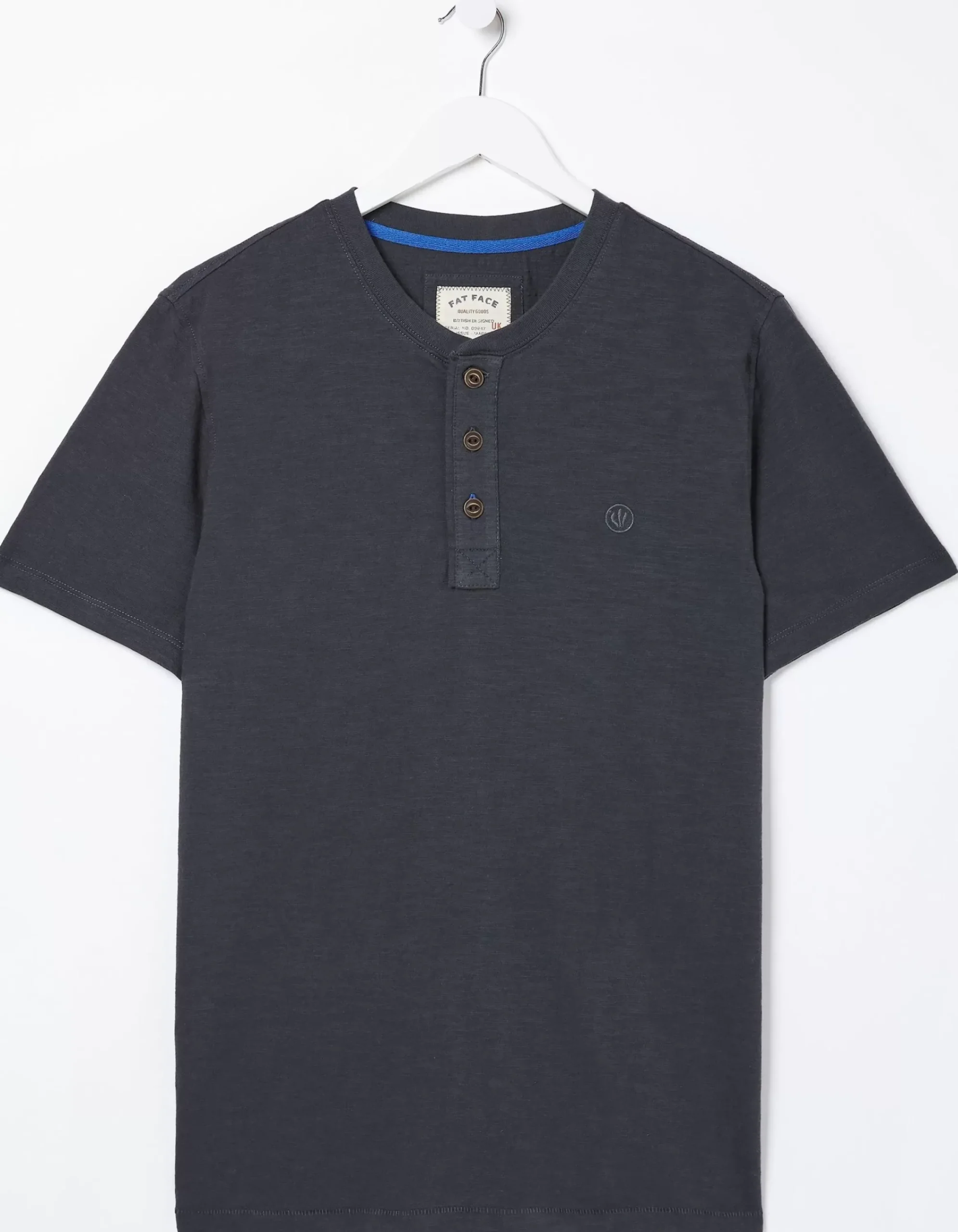 Men FatFace T-Shirts|Slub Henley T-Shirt