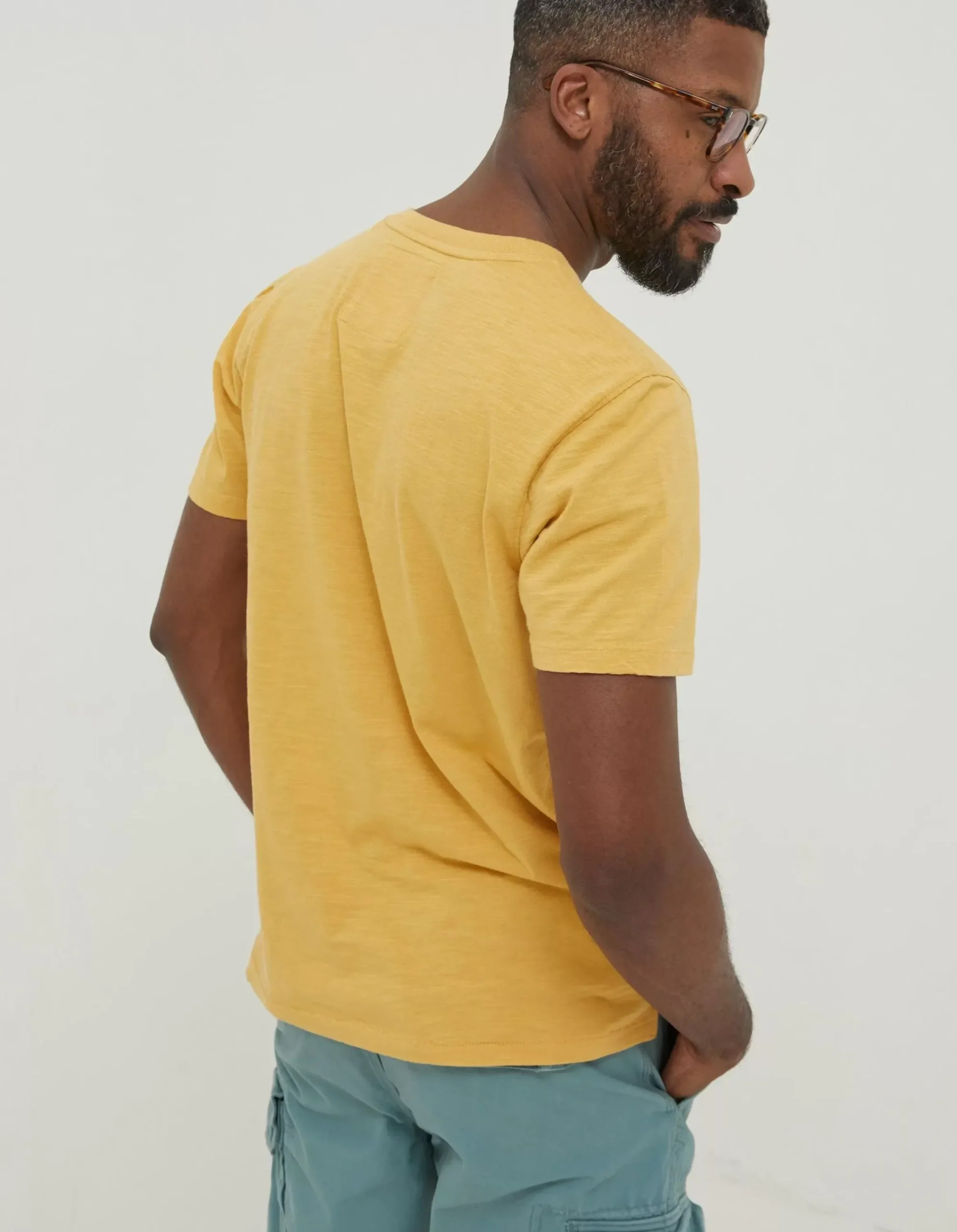 Men FatFace T-Shirts|Slub Henley T-Shirt