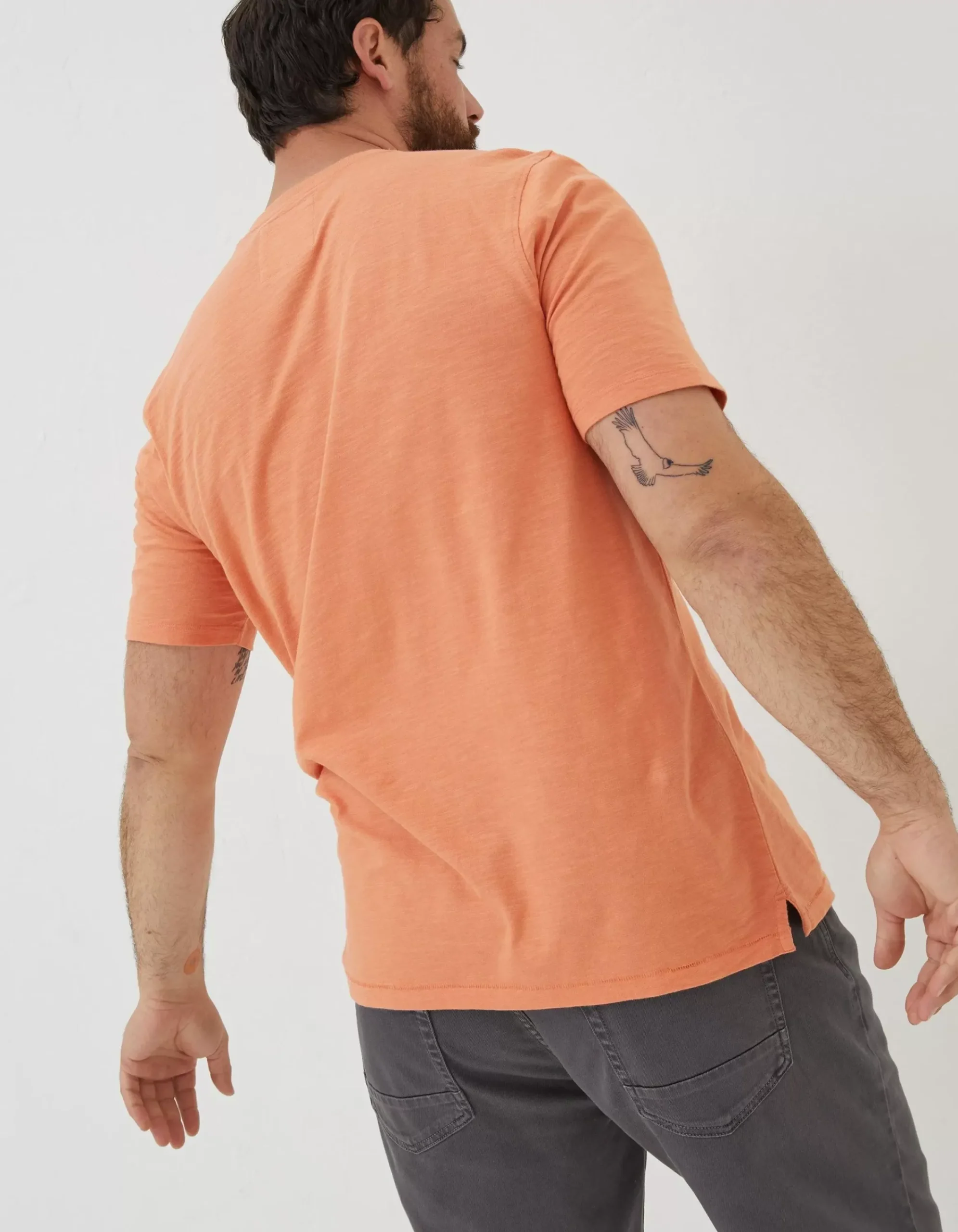 Men FatFace T-Shirts|Slub Henley T-Shirt