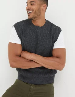 Men FatFace Knitwear|Southwick Crew Knitted Tank
