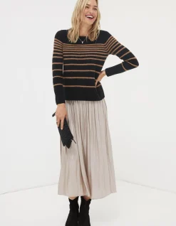 Women FatFace View All|Sparkle Stripe Jumper