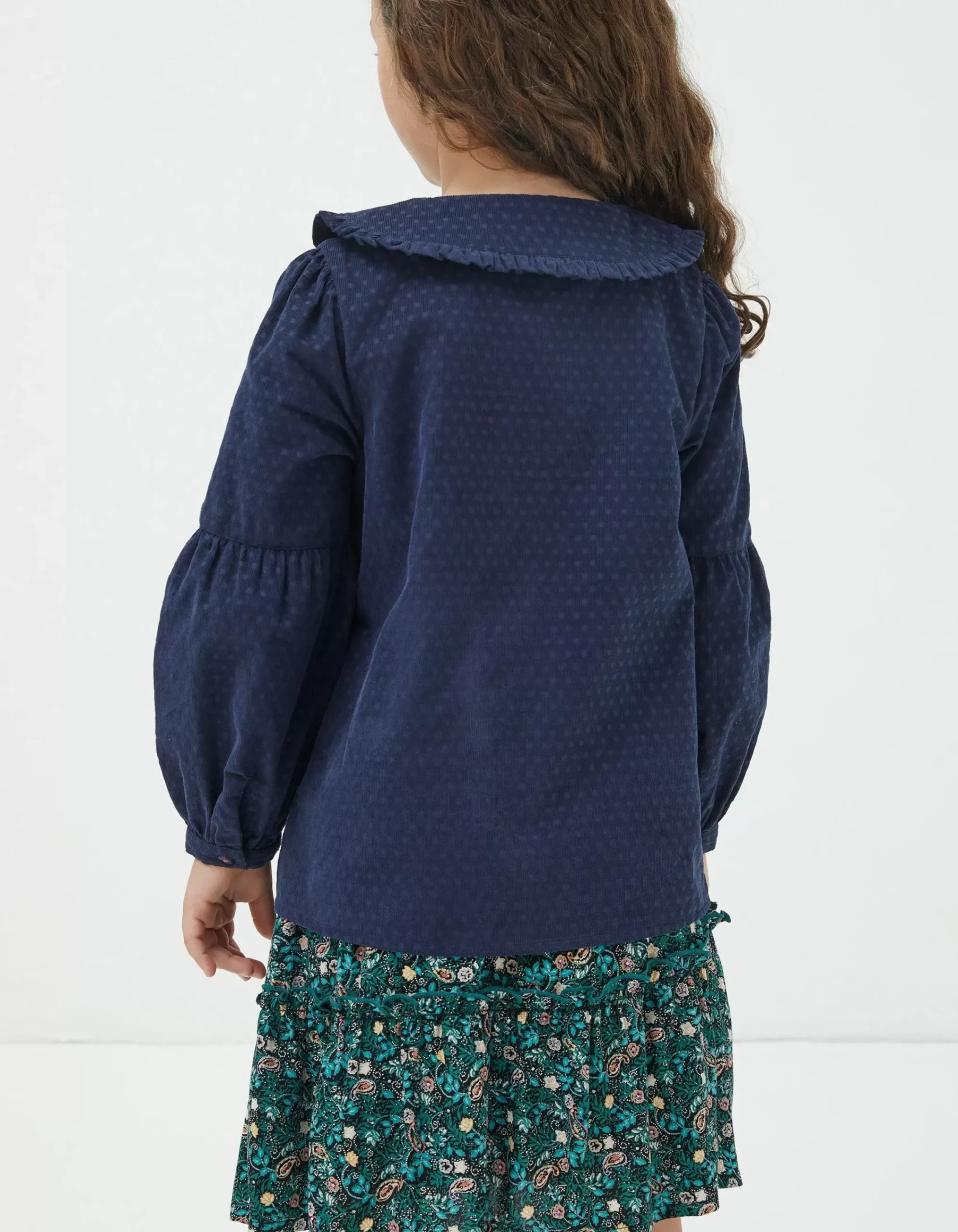 Girls FatFace View All|Spot Cord Blouse