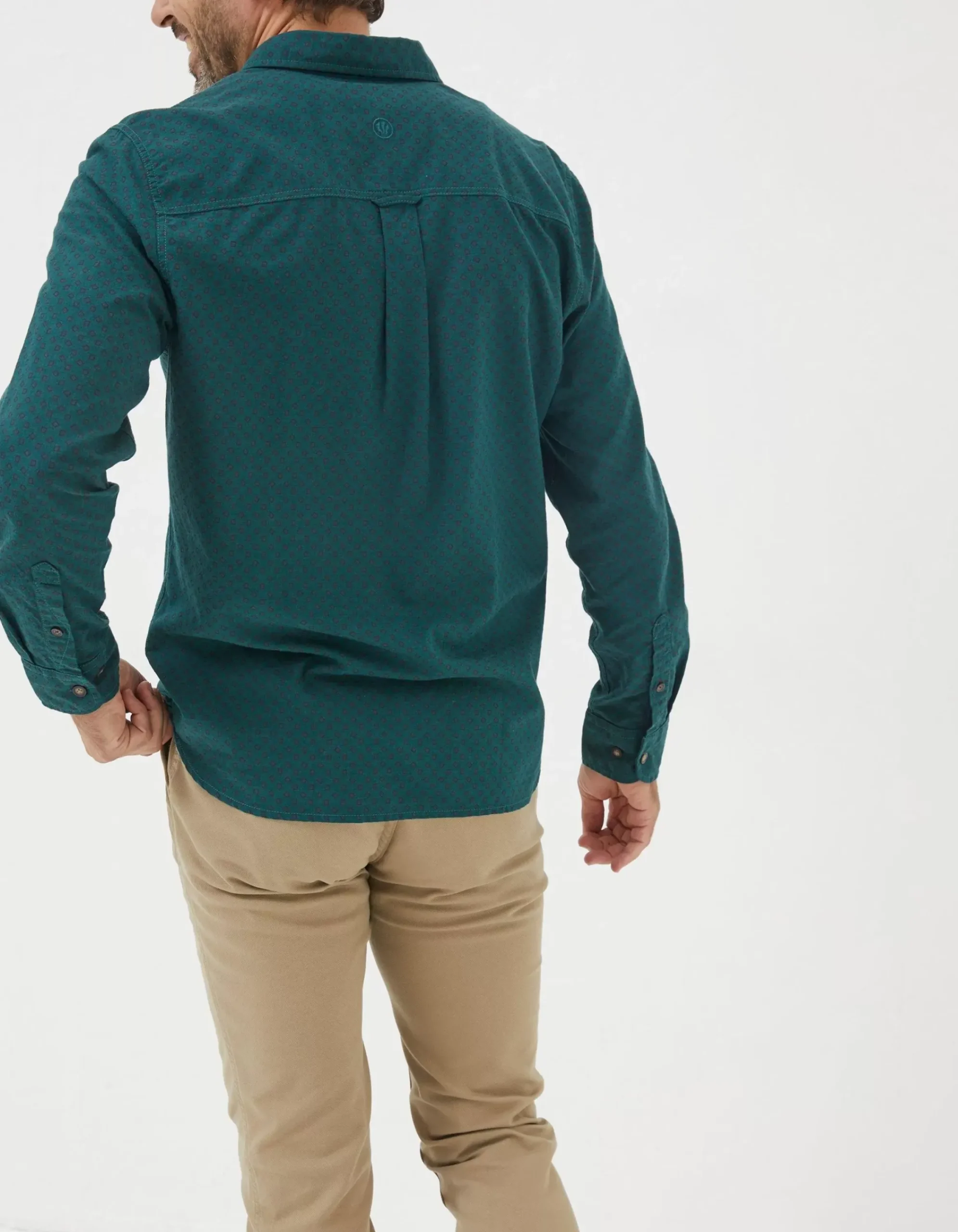 Men FatFace Shirts|Square Geo Print Shirt