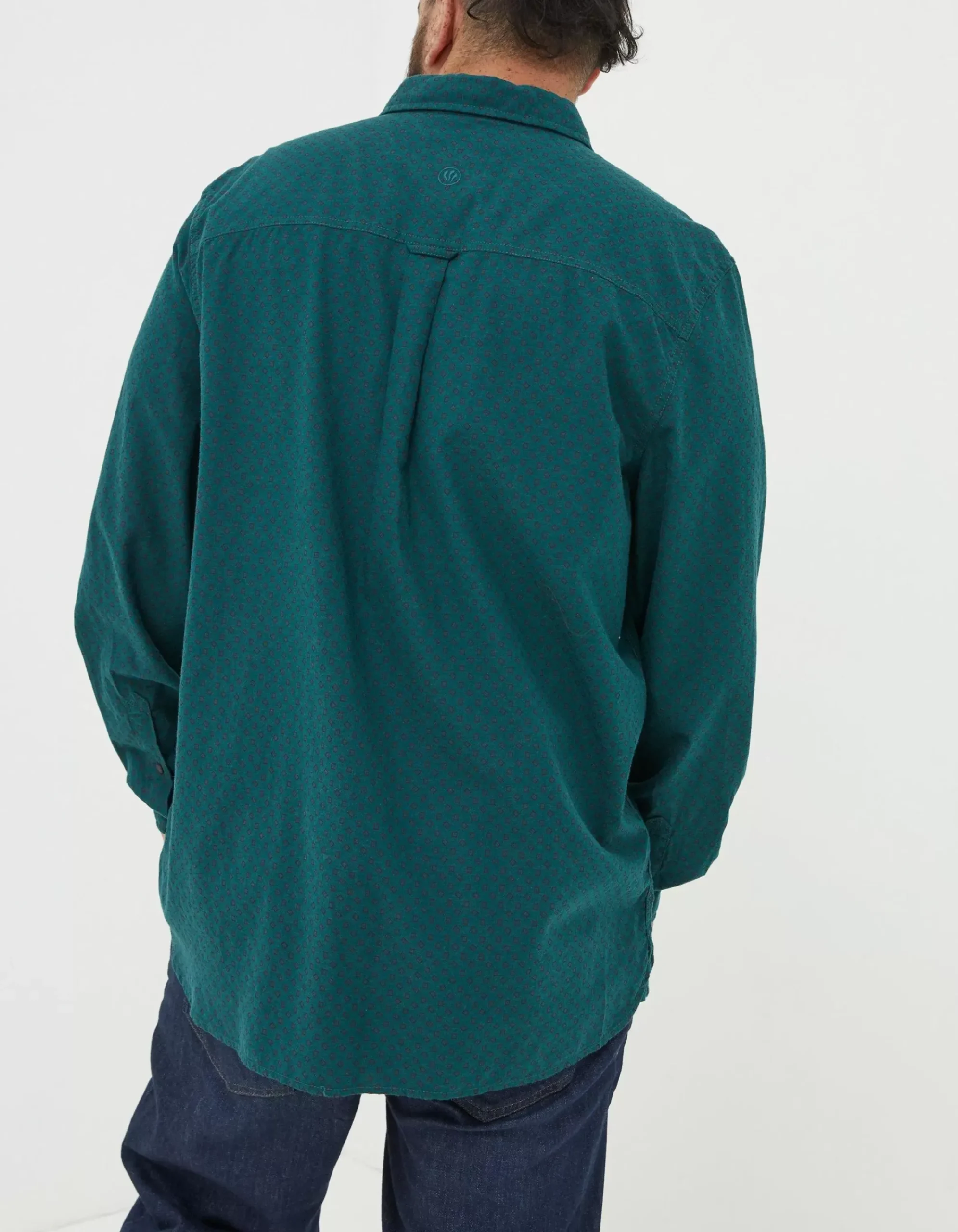 Men FatFace Shirts|Square Geo Print Shirt