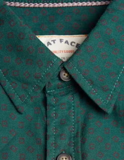 Men FatFace Shirts|Square Geo Print Shirt