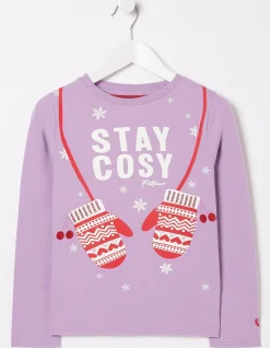 Girls FatFace View All|Stay Cosy T-Shirt
