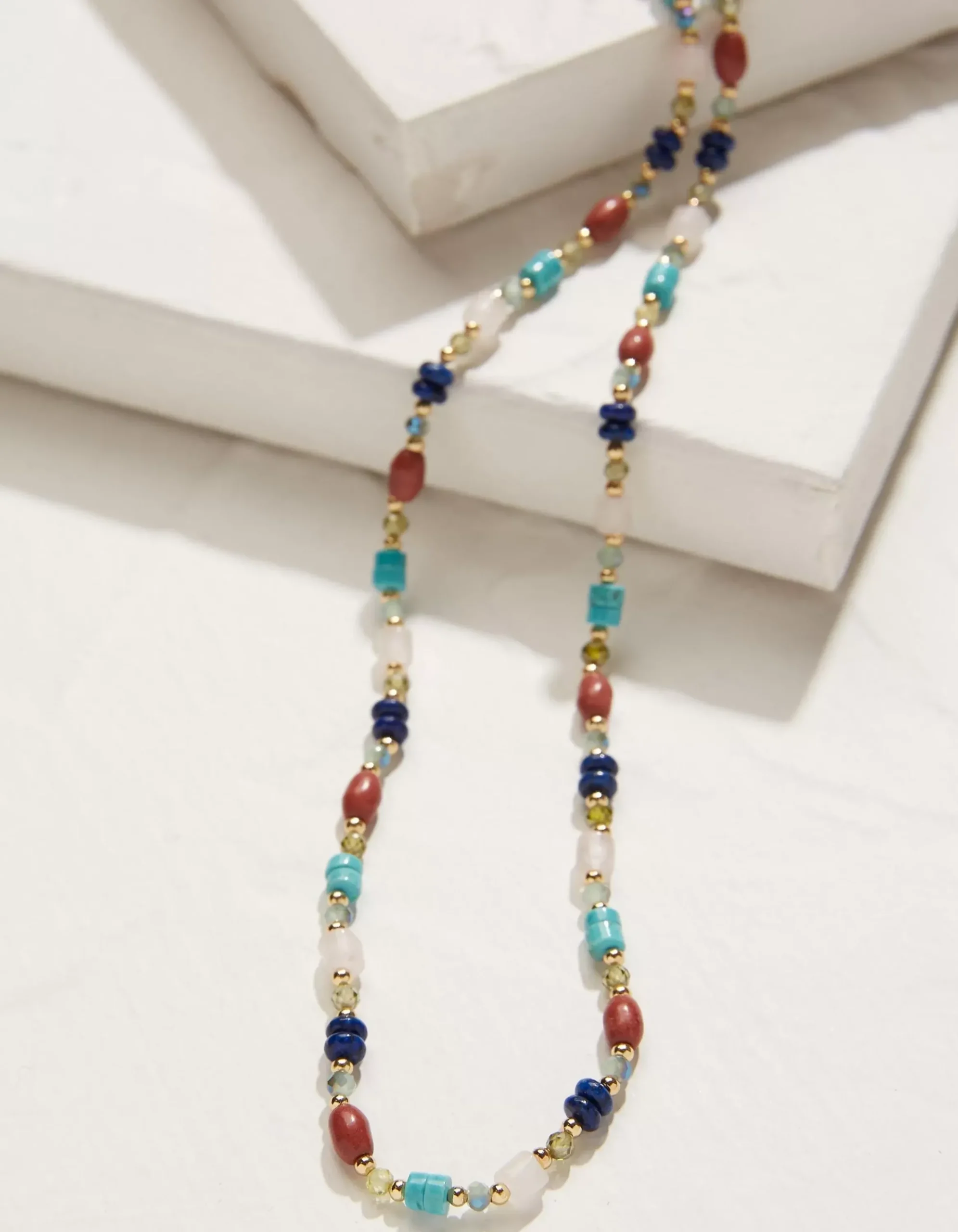 Women FatFace View All|Stone And Bead Necklace
