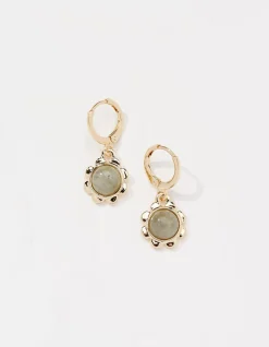 Women FatFace View All|Stone Flower Drop Earrings