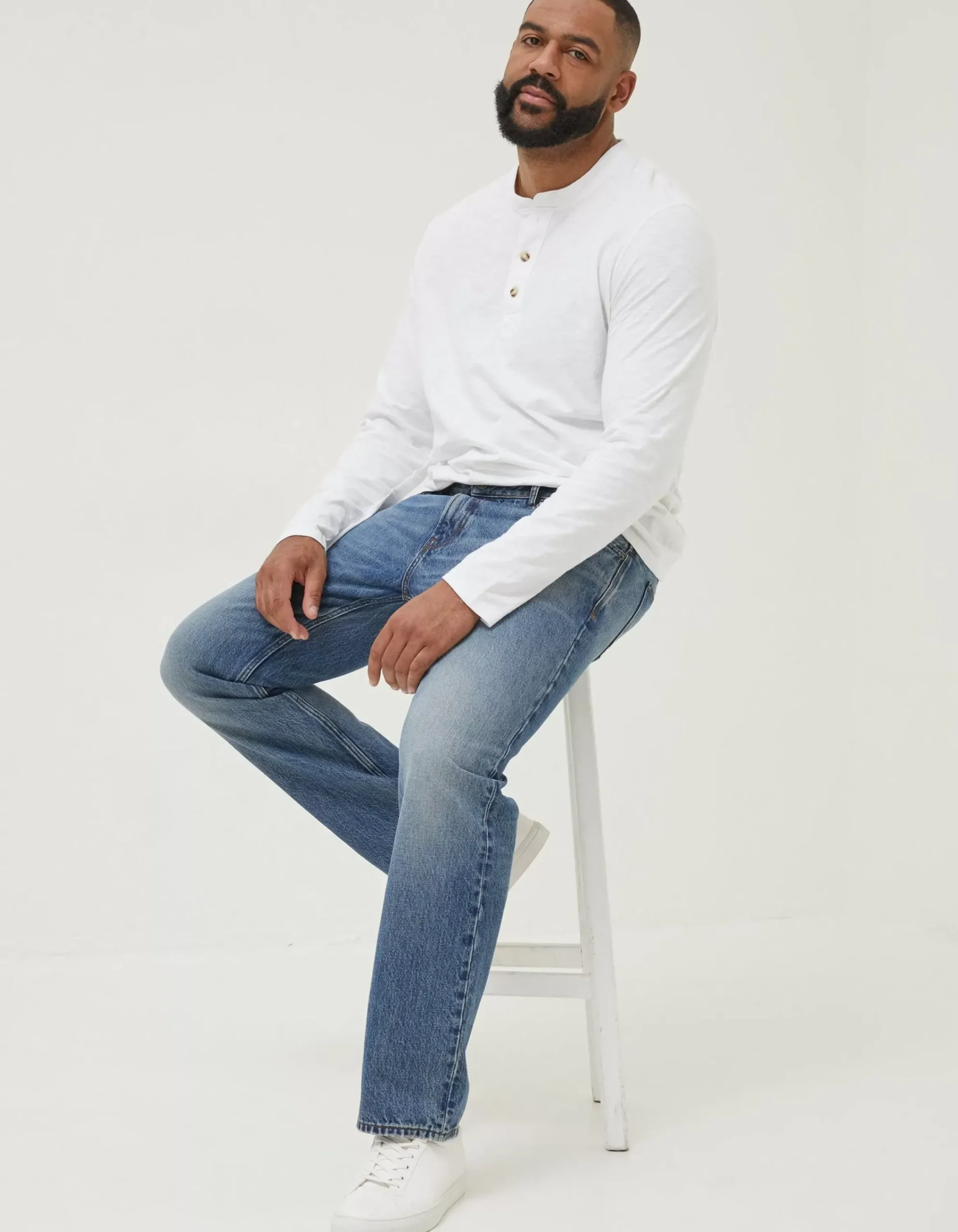 Men FatFace Jeans|Straight Authentic Wash Jeans