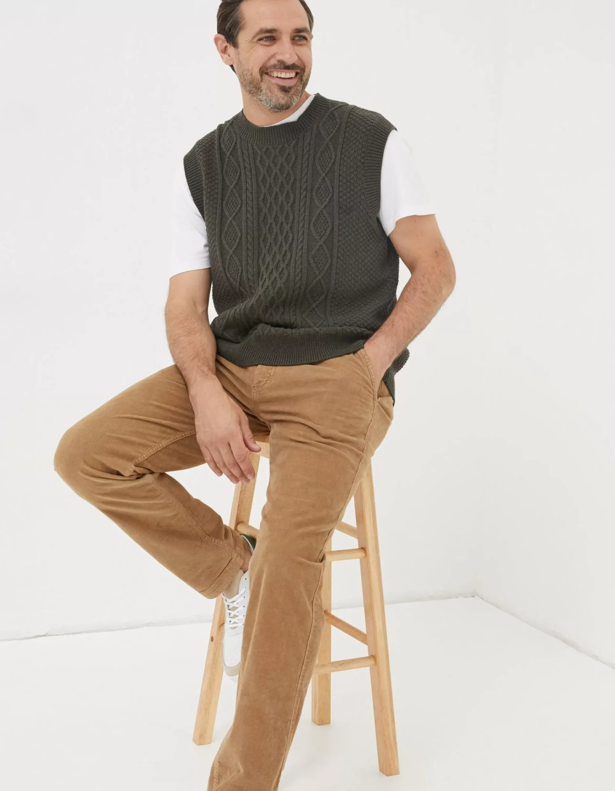 Men FatFace View All|Straight Cord Trousers
