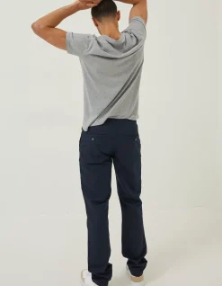 Men FatFace Trousers & Chinos|Straight Cotton Linen Trousers