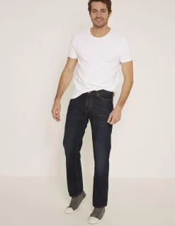 Men FatFace Jeans|Straight Dark Vintage Wash Jeans