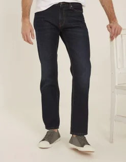 Men FatFace Jeans|Straight Dark Vintage Wash Jeans