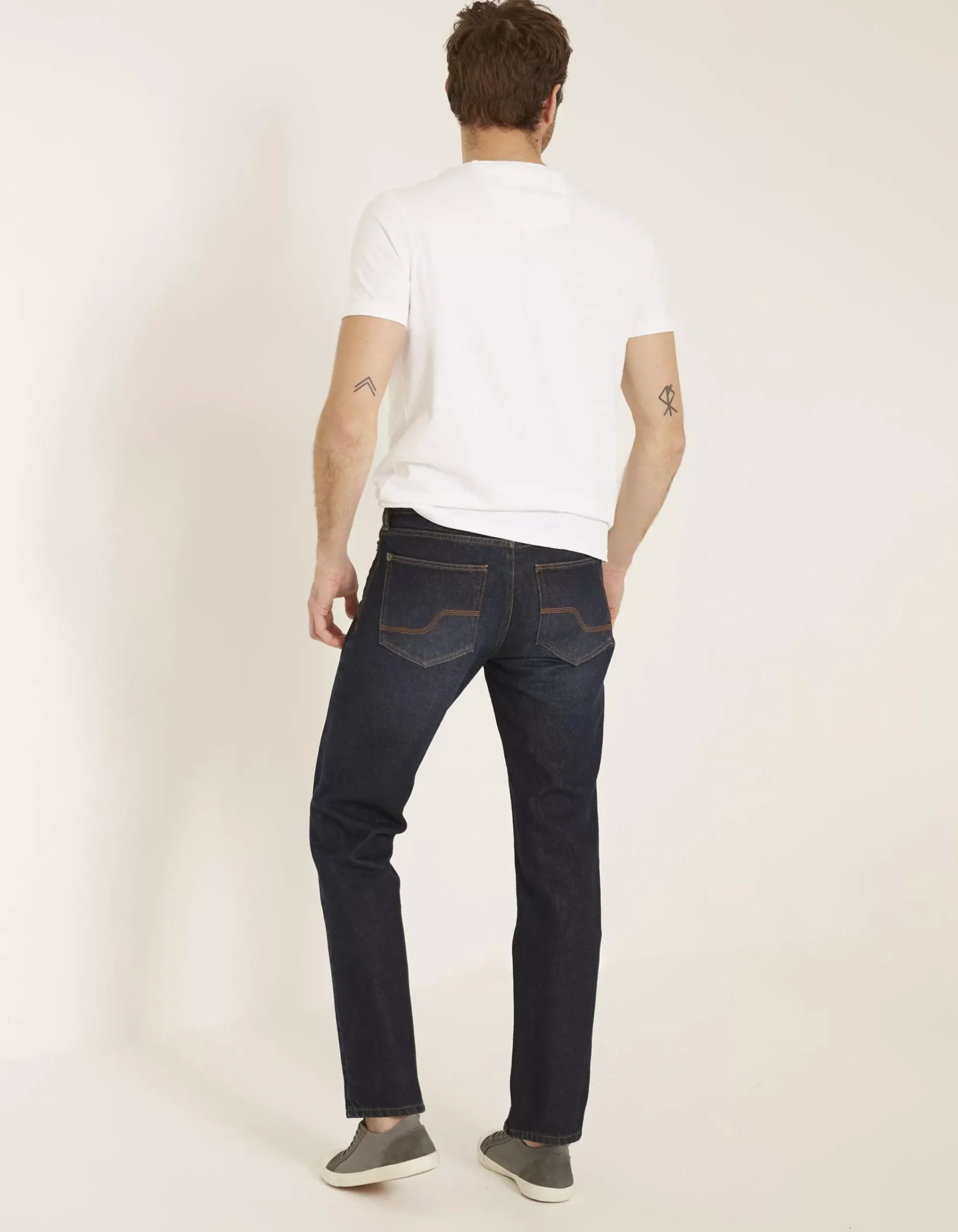 Men FatFace Jeans|Straight Dark Vintage Wash Jeans