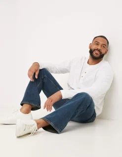 Men FatFace Jeans|Straight Mid Wash Jeans