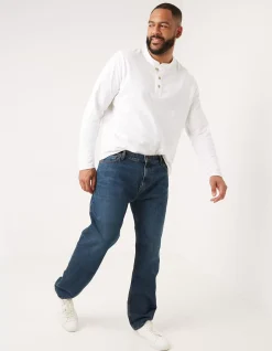 Men FatFace Jeans|Straight Mid Wash Jeans