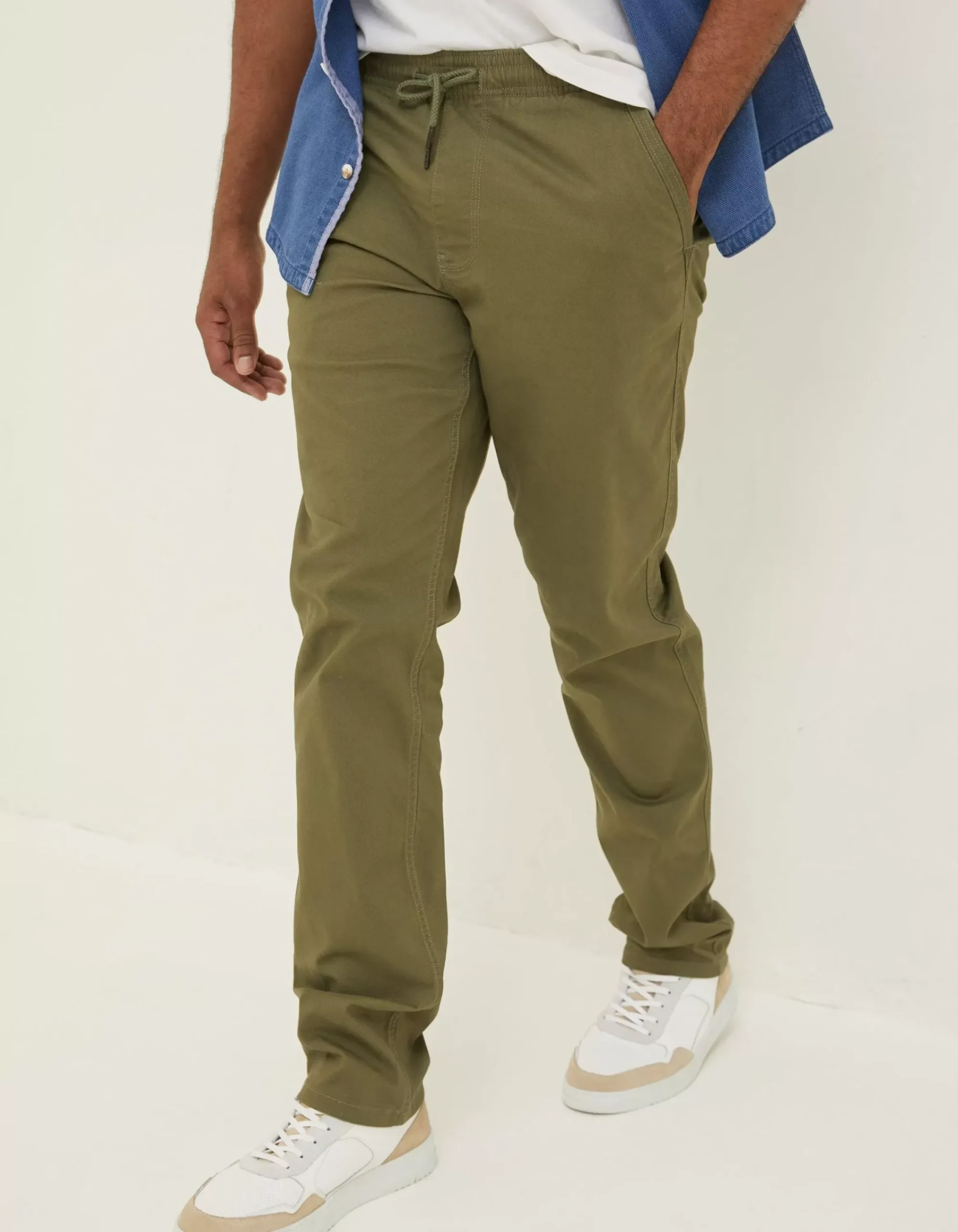 Men FatFace Trousers & Chinos|Straight Pull On Trousers