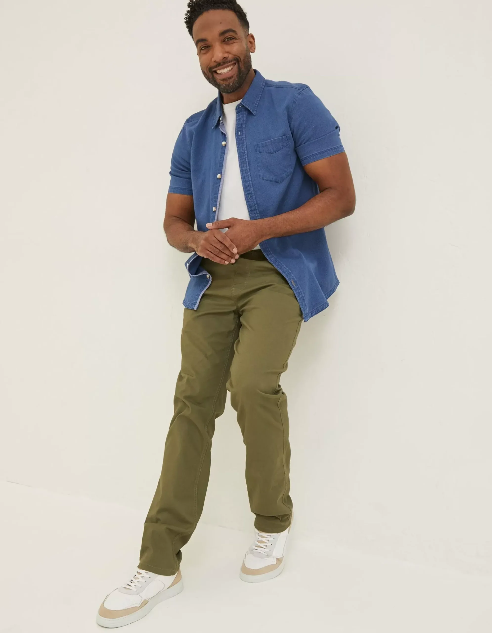 Men FatFace Trousers & Chinos|Straight Pull On Trousers