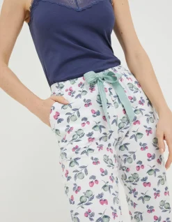 Women FatFace Nightwear & Loungewear|Strawberry Cuffed Pants