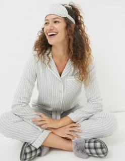 Women FatFace View All|Stripe Box Pyjamas Gift Box Set