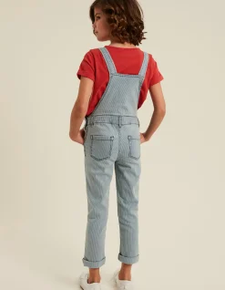 Girls FatFace View All|Stripe Denim Dungarees