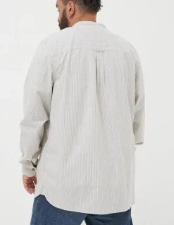 Men FatFace View All|Stripe Grandad Shirt