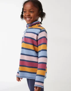 Girls FatFace View All|Stripe Half Neck Sweatshirt