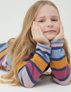 Girls FatFace View All|Stripe Half Neck Sweatshirt