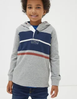 Boys FatFace View All|Stripe Henley Hoodie