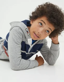 Boys FatFace View All|Stripe Henley Hoodie