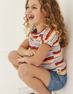 Girls FatFace View All|Stripe Knot Front T-Shirt