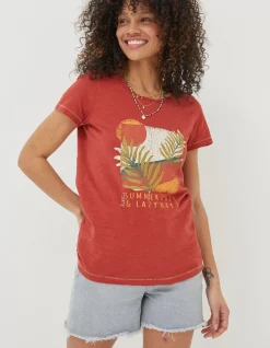 Women FatFace Tops & T-Shirts|Summer Haze T-Shirt